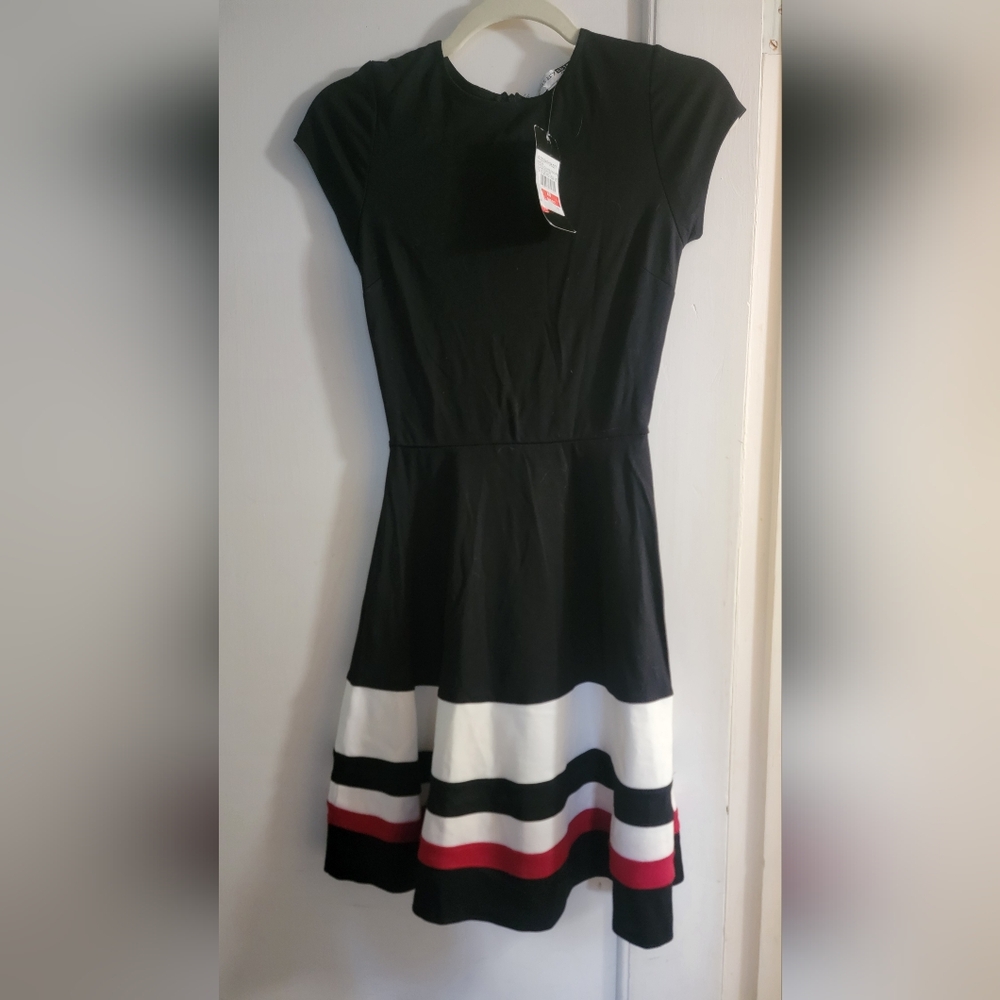 Necessary Objects Monochrome Mini Dress